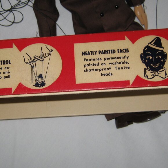 VTG 50's Hazelle's Marionette No. 901 DAPPER DAN Lifelike Puppet Brown Suit - Picture 8 of 10